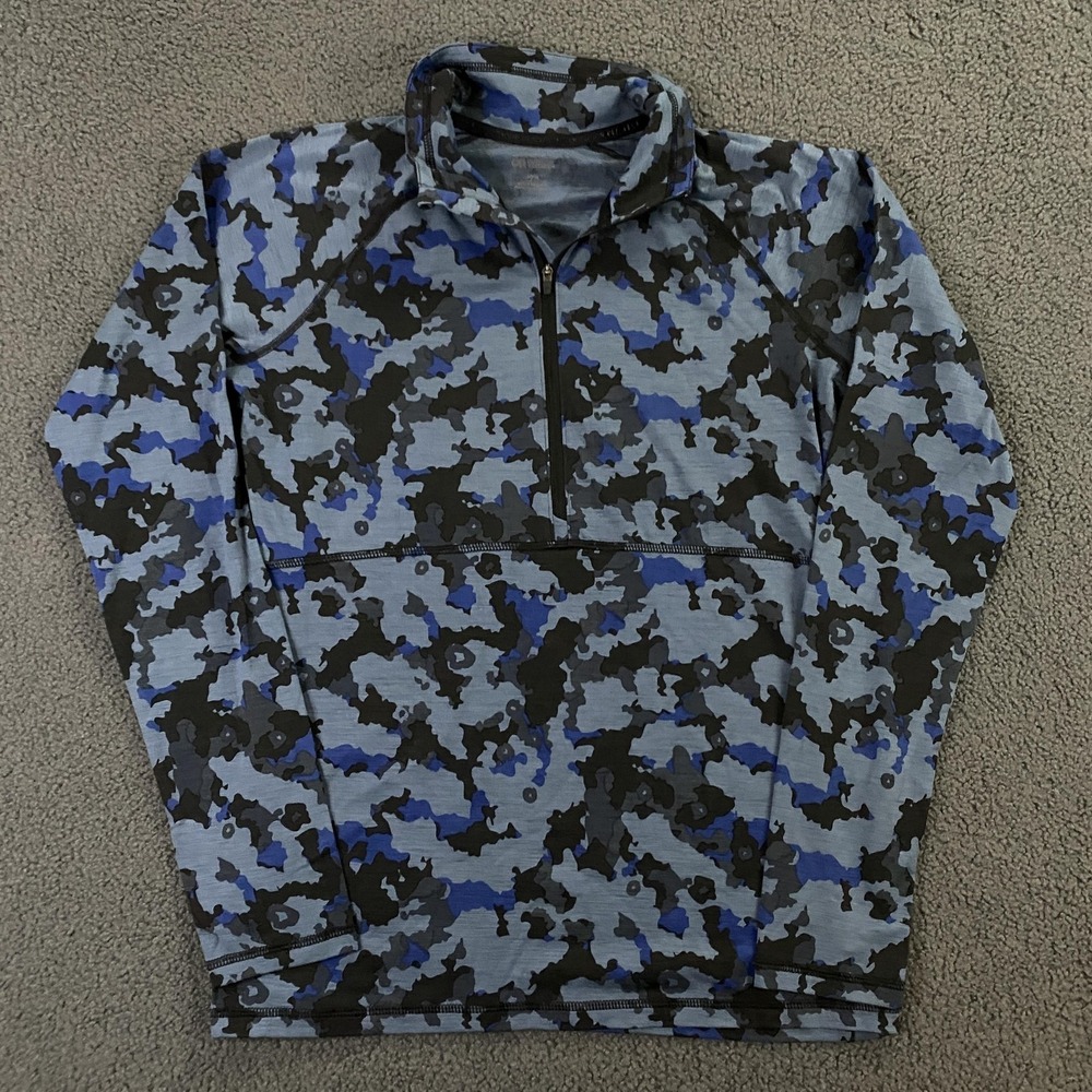 Outdoor Research Merino Wool Pullover Womens Medium Camo Alpine Onset Half Zip